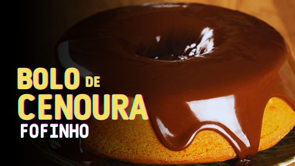 Bolo de Cenoura com Cobertura de Chocolate