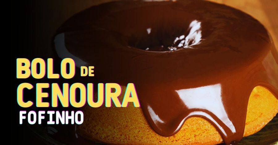 Bolo de Cenoura com Cobertura de Chocolate